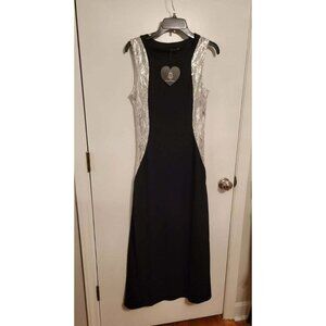 NWT Sweet Poison Sequin Side Black Illusion Dress